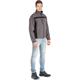 Куртка рабочая демисезонная мужская Delta Plus Lulea серая/черная (размер 48-50, рост 170-176 см)