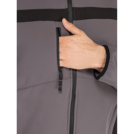 Куртка рабочая демисезонная мужская Delta Plus Lulea серая/черная (размер 48-50, рост 170-176 см)