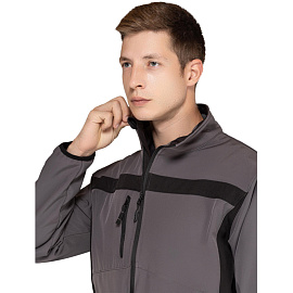 Куртка рабочая демисезонная мужская Delta Plus Lulea серая/чёрная (размер 52-54, рост 180-188)