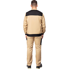 Куртка рабочая летняя мужская Delta Plus MACH2 бежевая/чёрная (размер 50-52, рост 180-188)