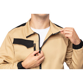 Куртка рабочая летняя мужская Delta Plus MACH2 бежевая/чёрная (размер 50-52, рост 180-188)