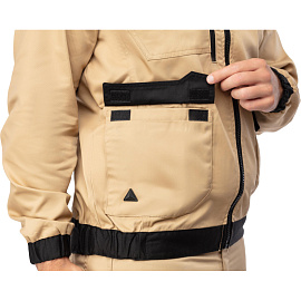 Куртка рабочая летняя мужская Delta Plus MACH2 бежевая/чёрная (размер 50-52, рост 180-188)