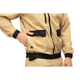 Куртка рабочая летняя мужская Delta Plus MACH2 бежевая/чёрная (размер 50-52, рост 180-188)