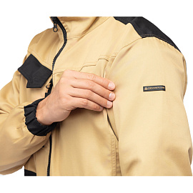 Куртка рабочая летняя мужская Delta Plus MACH2 бежевая/чёрная (размер 50-52, рост 180-188)