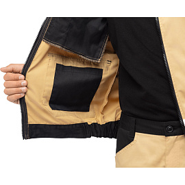 Куртка рабочая летняя мужская Delta Plus MACH2 бежевая/чёрная (размер 50-52, рост 180-188)