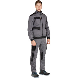 Куртка рабочая летняя мужская Delta Plus MACH2 серая (размер 50-52, рост 180-188)