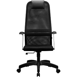 Кресло для руководителя Easy Chair SU-B-8 чёрное (ткань, пластик)