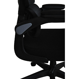 Кресло для руководителя эргономичное Gramber C11 чёрное (сетка/ткань, пластик)