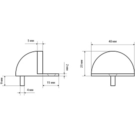 Фиксатор ограничитель Стандарт 8185 CP