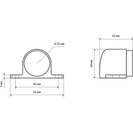 Фиксатор ограничитель Стандарт 8501 CP
