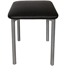 Табурет усиленный 22 черный (искусственная кожа, металл)