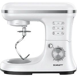 Миксер SCARLETT SC-SM10S50, планетарный, 1400Вт, белый