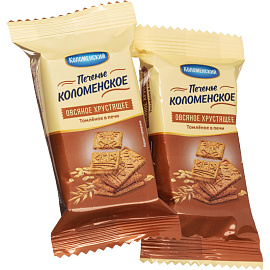 Печенье злаковое Коломенское овсяное (120 штук по 30 г)