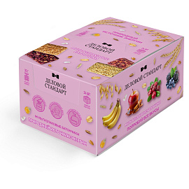 Батончик мюсли мультизлаковый Деловой Стандарт клюква (24 батончика по 35 г)