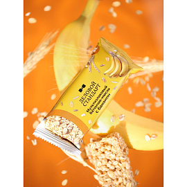 Батончик мюсли мультизлаковый Деловой Стандарт банан (24 батончика по 35 г)