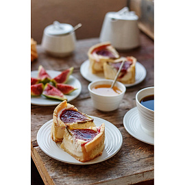 Блюдце Tudor England Royal Circle фарфоровое 16 см (TU2108, 6 штук в упаковке)