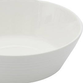 Салатник фарфоровый Tudor England Royal Circle 16 см 600 мл белый (6 штук в упаковке, TU2116)