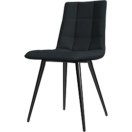 Стул обеденный Комус Meri тёмно-серый (ткань, металл)