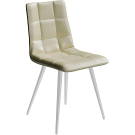 Стул обеденный Комус Meri бежевый (экокожа, металл)