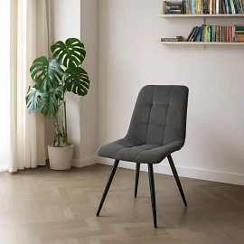 Стул обеденный Комус Form тёмно-серый (ткань, металл)