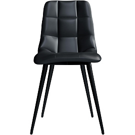 Стул обеденный Комус Form чёрный (экокожа, металл)
