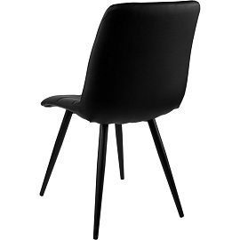 Стул обеденный Комус Form чёрный (экокожа, металл)
