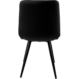 Стул обеденный Комус Form чёрный (экокожа, металл)