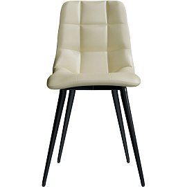 Стул обеденный Комус Form бежевый (экокожа, металл)