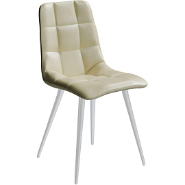 Стул обеденный Комус Form бежевый (экокожа, металл)