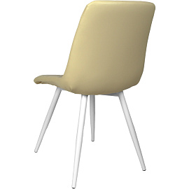 Стул обеденный Комус Form бежевый (экокожа, металл)