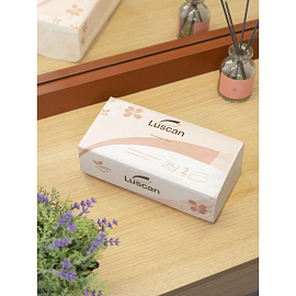 Салфетки косметические Luscan 2-слойные (200 штук в упаковке)