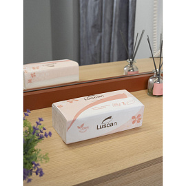 Салфетки косметические Luscan 2-слойные (200 штук в упаковке)