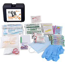 Аптечка первой помощи работникам Виталфарм ф.02. 54092 по приказу №262н с наполнением (пластиковый футляр)