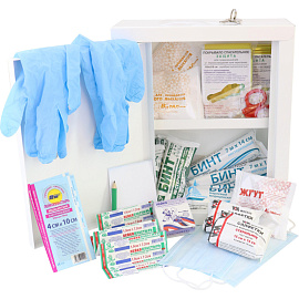 Аптечка первой помощи работникам Виталфарм ф.16. 54115 по приказу №262н с наполнением (металлический шкаф)