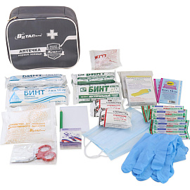 Аптечка первой помощи работникам Виталфарм ф.13. 54108 по приказу №262н с наполнением (текстильная сумка)