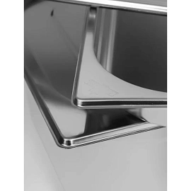 Гастроёмкость Luxstahl GN 1/4 26.5х16.4х4 см 0.5 л нержавеющая сталь