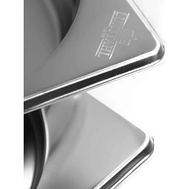 Гастроёмкость Luxstahl GN 1/4 26.5х16.4х4 см 0.5 л нержавеющая сталь