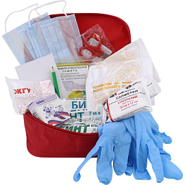Аптечка первой помощи автомобильная Виталфарм ф.14. 54139 по приказу №260н с наполнением (текстильная сумка)