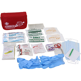 Аптечка первой помощи автомобильная Виталфарм ф.14. 54139 по приказу №260н с наполнением (текстильная сумка)