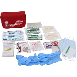 Аптечка первой помощи автомобильная Виталфарм ф.14. 54139 по приказу №260н с наполнением (текстильная сумка)