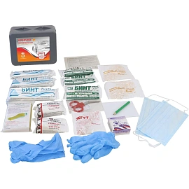 Аптечка первой помощи автомобильная Виталфарм по приказу № 260н (пластиковый футляр, 54054)
