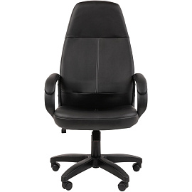 Кресло для руководителя Комус Мебель Easy Chair 674 чёрное (экокожа, пластик)