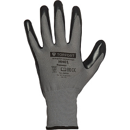 Перчатки защитные TOPFORT НН01 нейлон с нитриловым покрытием р.7