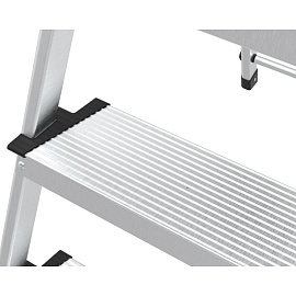 Стремянка алюминиевая/стальная Zalger 4 ступени (211-4) фото Стремянка алюминиевая/стальная Zalger 4 ступени (211-4)