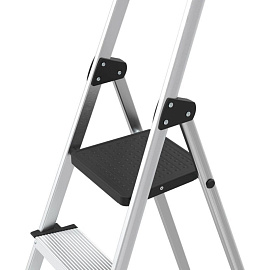 Стремянка алюминиевая/стальная Zalger 5 ступеней (211-5) фото Стремянка алюминиевая/стальная Zalger 5 ступеней (211-5)