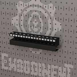 Держатель для хранения сверл Embodiment на 29 посадочных мест настенный 240х40х56 мм