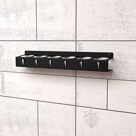 Держатель для баллончиков Embodiment настенный с крючками 490х81х76 мм