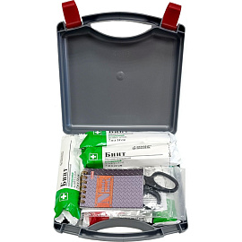 Аптечка автомобильная ФЭСТ Муссон по приказу №260н с наполнителем (пластиковый бокс)