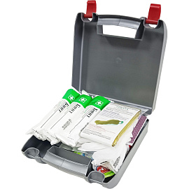 Аптечка автомобильная ФЭСТ Салют по приказу №260н с наполнителем (пластиковый бокс)