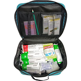 Аптечка первой помощи работникам ФЭСТ 3769 по приказу №262н с наполнителем (текстильная сумка)